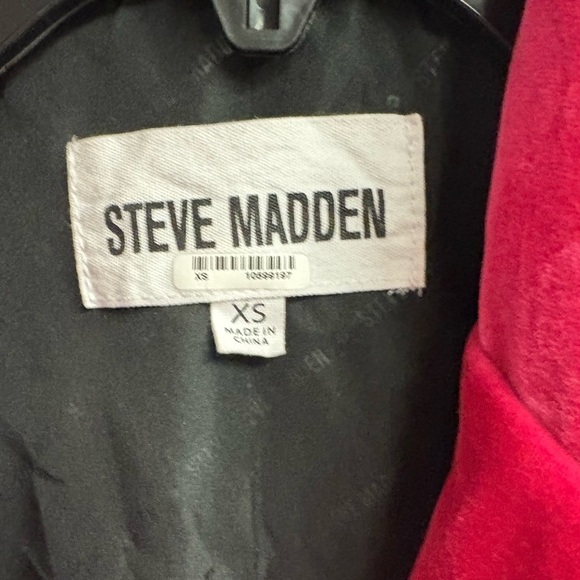 Steve Madden Hot Pink Velvet One Button Blazer Size XS - Picture 2 of 6